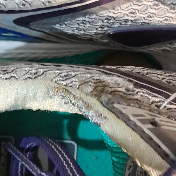 Brooks Women's Ghost 7 Running Shoes Gray/ Green /Purple Size 9.5 - Picture 6 of 7